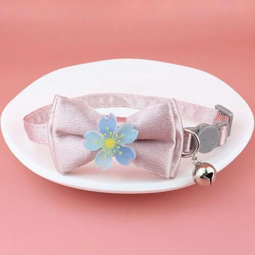 Leuchtende Halsbänder für Haustiere mit Glöckchen, die nachts leuchten, für Hunde und Katzen, Halskette mit Licht, leuchtendes Hals-Accessoire-2 von JKDSAO