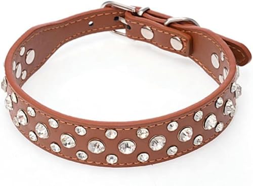 Neue Haustierhalsbänder Bling Strass PU Leder Kristall Zubehör für Welpen Hund Halsband Katze Halskette Diamante Cute-8-S Neue Haustierhalsbänder Bling Strass PU Leder Kristall Zubehör für Welpen Hund Halsband Katze Halskette Diamante Cute-8-S von JKDSAO