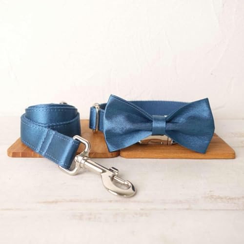 Personalisiertes Hundehalsband mit Leine, verstellbar, Welpenhalsband mit Namensschild, 5 Größen, Hundehalsband-Leine-Set, S-Fliege-Halsband-Leine-S Personalisiertes Hundehalsband mit Leine, verstellbar, Welpenhalsband mit Namensschild, 5 Größen, Hundehalsband-Leine-Set, S-Fliege-Halsband-Leine-S von JKDSAO