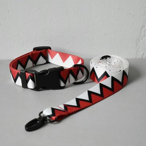 Rotes personalisiertes Hundehalsband- und Leinenset für große und kleine Haustiere, Hundeleine, Seil aus Nylon, Halsband- und Leinenset, S Rotes personalisiertes Hundehalsband- und Leinenset für große und kleine Haustiere, Hundeleine, Seil aus Nylon, Halsband- und Leinenset, S von JKDSAO