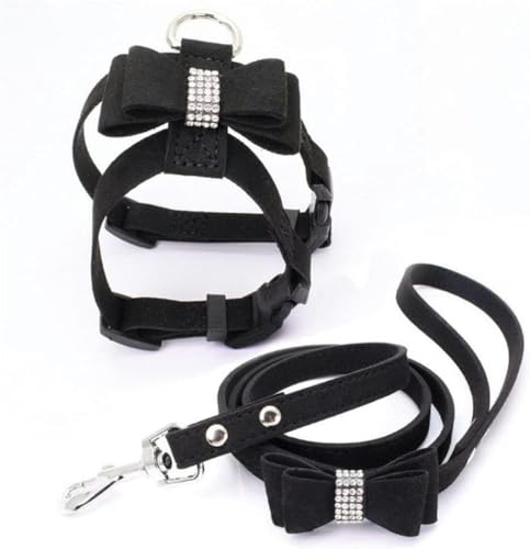 Verstellbarer Brustgurt für Haustiere mit Bohrschleife, Katzenleine, Seilset, Halsband für kleine Hunde, Brust- und Rückengurt für kleine Hunde, Zubehör für kleine Hunde, Schwarz, M Verstellbarer Brustgurt für Haustiere mit Bohrschleife, Katzenleine, Seilset, Halsband für kleine Hunde, Brust- und Rückengurt für kleine Hunde, Zubehör für kleine Hunde, Schwarz, M von JKDSAO