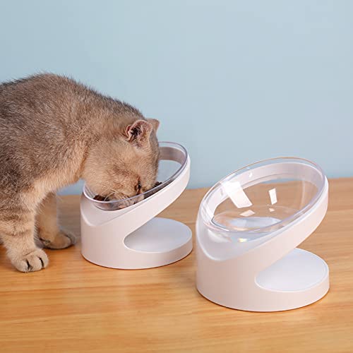 JKIOHO Futternapf für Katzen, 15° ABS, abgeschrägt, für Hunde und Katzen, Katzenfutter, Wassernapf für Katzen und kleine Hunde von JKIOHO