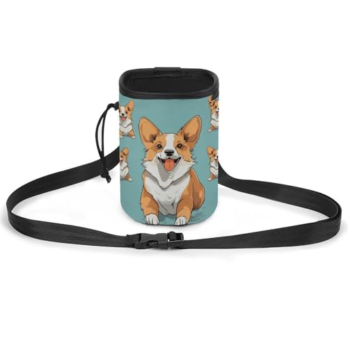 JKLQWH Corgi Hundetrainingspaket mit niedlichem Hundemotiv, zum Spazierengehen, Hundetraining, Leckerli-Tasche, tragbare Haustiertasche, Welpen-Leckerli-Tasche für Haustiere im Freien JKLQWH Corgi Hundetrainingspaket mit niedlichem Hundemotiv, zum Spazierengehen, Hundetraining, Leckerli-Tasche, tragbare Haustiertasche, Welpen-Leckerli-Tasche für Haustiere im Freien von JKLQWH
