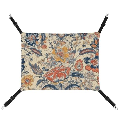 JKLQWH Katzen-Hängematte, mit französischem Landhausstil, bedruckt, waschbar, weiche Outdoor-Katzenmatte, Haustier-Hängematte, Bett, verstellbar, mit verstellbaren Riemen und Metallhaken, für Katzen, JKLQWH Katzen-Hängematte, mit französischem Landhausstil, bedruckt, waschbar, weiche Outdoor-Katzenmatte, Haustier-Hängematte, Bett, verstellbar, mit verstellbaren Riemen und Metallhaken, für Katzen, von JKLQWH