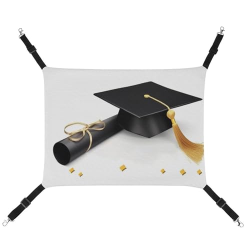 JKLQWH Katzenhängematte, mit Aufdruck "Congratulations", waschbar, weich, für den Außenbereich, Haustier-Hängematte, Bett, verstellbar, mit verstellbaren Riemen und Metallhaken, für Katzen, kleine JKLQWH Katzenhängematte, mit Aufdruck "Congratulations", waschbar, weich, für den Außenbereich, Haustier-Hängematte, Bett, verstellbar, mit verstellbaren Riemen und Metallhaken, für Katzen, kleine von JKLQWH