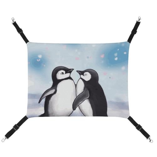 JKLQWH Katzenhängematte, mit Aufdruck "I Love Penguins", waschbar, weich, für den Außenbereich, Haustier-Hängematte, Bett, verstellbar, mit verstellbaren Riemen und Metallhaken, für Katzen, kleine JKLQWH Katzenhängematte, mit Aufdruck "I Love Penguins", waschbar, weich, für den Außenbereich, Haustier-Hängematte, Bett, verstellbar, mit verstellbaren Riemen und Metallhaken, für Katzen, kleine von JKLQWH