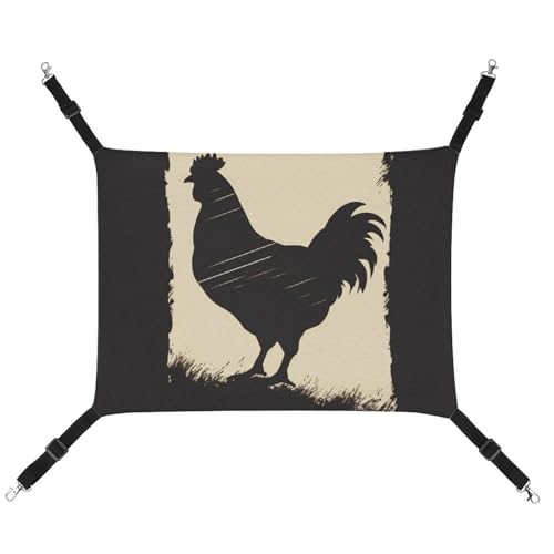 JKLQWH Katzenhängematte, mit Bauernhaus-Huhn-Druck, waschbar, weich, für den Außenbereich, Haustier-Hängematte, Bett, verstellbar, mit verstellbaren Riemen und Metallhaken, für Katzen, kleine Hunde, JKLQWH Katzenhängematte, mit Bauernhaus-Huhn-Druck, waschbar, weich, für den Außenbereich, Haustier-Hängematte, Bett, verstellbar, mit verstellbaren Riemen und Metallhaken, für Katzen, kleine Hunde, von JKLQWH