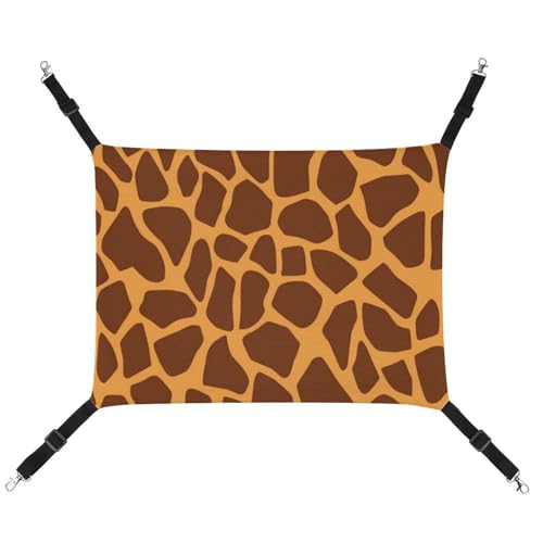 JKLQWH Katzenhängematte, mit Giraffen-Druck, waschbar, weiche Outdoor-Katzenmatte, Haustier-Hängematte, Bett, verstellbar, mit verstellbaren Riemen und Metallhaken, für Katzen, kleine Hunde, Kaninchen JKLQWH Katzenhängematte, mit Giraffen-Druck, waschbar, weiche Outdoor-Katzenmatte, Haustier-Hängematte, Bett, verstellbar, mit verstellbaren Riemen und Metallhaken, für Katzen, kleine Hunde, Kaninchen von JKLQWH