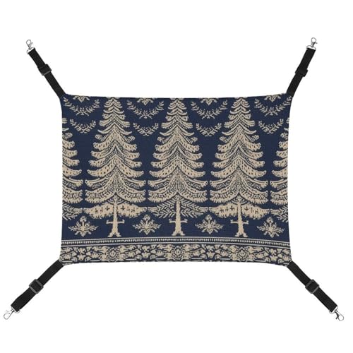 JKLQWH Katzenhängematte, mit Weihnachtsbaum-Muster, waschbar, weich, für den Außenbereich, Haustier-Hängematte, verstellbar, mit verstellbaren Riemen und Metallhaken, für Katzen, kleine Hunde, JKLQWH Katzenhängematte, mit Weihnachtsbaum-Muster, waschbar, weich, für den Außenbereich, Haustier-Hängematte, verstellbar, mit verstellbaren Riemen und Metallhaken, für Katzen, kleine Hunde, von JKLQWH