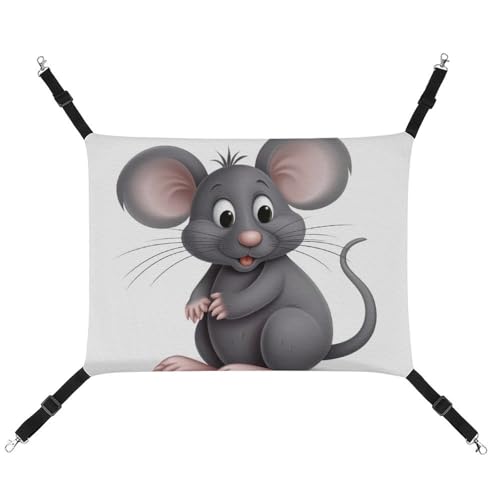 JKLQWH Katzenhängematte, mit grauen Tieren bedruckt, waschbar, weich, für den Außenbereich, Haustier-Hängematte, Bett, verstellbar, mit verstellbaren Riemen und Metallhaken, für Katzen, kleine Hunde, JKLQWH Katzenhängematte, mit grauen Tieren bedruckt, waschbar, weich, für den Außenbereich, Haustier-Hängematte, Bett, verstellbar, mit verstellbaren Riemen und Metallhaken, für Katzen, kleine Hunde, von JKLQWH