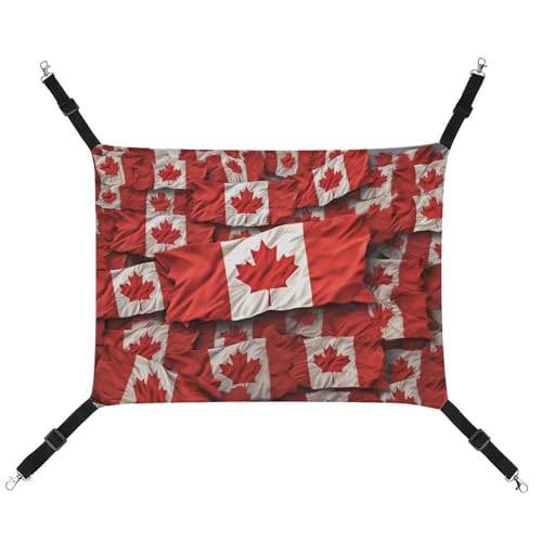 JKLQWH Katzenhängematte, mit kanadischer Flagge, waschbar, weich, für den Außenbereich, Haustier-Hängematte, verstellbar, mit verstellbaren Riemen und Metallhaken, für Katzen, kleine Hunde, Kaninchen JKLQWH Katzenhängematte, mit kanadischer Flagge, waschbar, weich, für den Außenbereich, Haustier-Hängematte, verstellbar, mit verstellbaren Riemen und Metallhaken, für Katzen, kleine Hunde, Kaninchen von JKLQWH