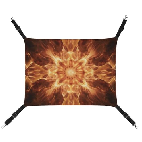 JKLQWH Katzenhängematte, mit schönem Flammenmuster, waschbar, weiche Outdoor-Katzenmatte, Haustier-Hängematte, Bett, verstellbar, mit verstellbaren Riemen und Metallhaken, für Katzen, kleine Hunde, JKLQWH Katzenhängematte, mit schönem Flammenmuster, waschbar, weiche Outdoor-Katzenmatte, Haustier-Hängematte, Bett, verstellbar, mit verstellbaren Riemen und Metallhaken, für Katzen, kleine Hunde, von JKLQWH