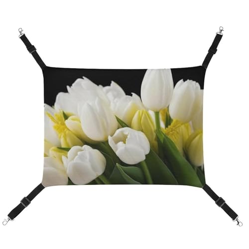 JKLQWH Katzenhängematte, mit verschiedenen Blumen bedruckt, waschbar, weich, für den Außenbereich, Haustier-Hängematte, Bett, verstellbar, mit verstellbaren Riemen und Metallhaken, für Katzen, kleine JKLQWH Katzenhängematte, mit verschiedenen Blumen bedruckt, waschbar, weich, für den Außenbereich, Haustier-Hängematte, Bett, verstellbar, mit verstellbaren Riemen und Metallhaken, für Katzen, kleine von JKLQWH