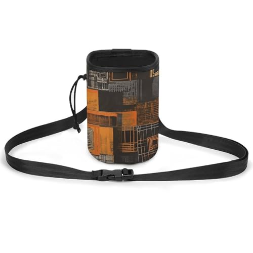 JKLQWH Trainingspaket für Haustiere, mit quadratischem Muster, Orange von JKLQWH