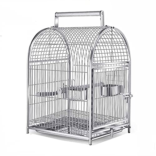 JKSVTF Massiver Vogelkäfig Schmiedeeisen Vogelkäfig Transportkäfig Edelstahl Atmungsaktiv Reisekäfig für extra kleine Finken Kanarienvögel Lovebirds für Lovebirds Finken Papageien Vogelkäfig von JKSVTF