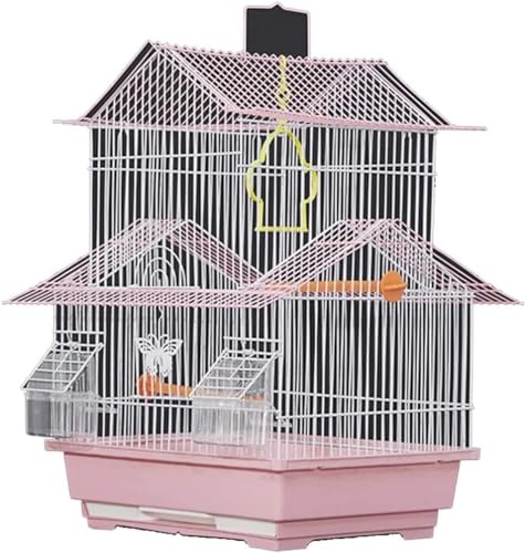 JKSVTF Professioneller Vogelkäfig, Haustierbedarf, Vogelträger, Gartendekoration, Vogelkäfig, Heimdekoration, Sittichkäfigabdeckung, luxuriöser Papageienkäfig, mittelgroßer dekorativer Vogelkäfig von JKSVTF