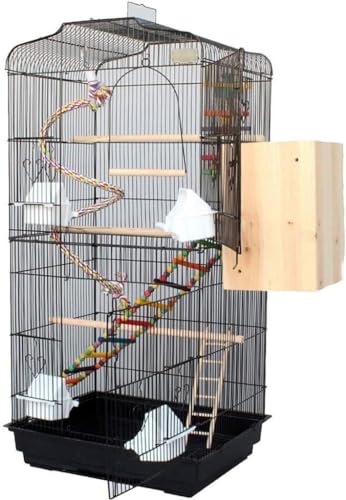 JKSVTF Professioneller Vogelkäfig, Haustierbedarf, Vogelträger, Gartendekoration, günstige Vogelkäfige für Sittiche, großer Luxus-Vogelkäfig, Haushalts-Eisen-Wellensittichkäfig, Taube, Liebe, Vogel JKSVTF Professioneller Vogelkäfig, Haustierbedarf, Vogelträger, Gartendekoration, günstige Vogelkäfige für Sittiche, großer Luxus-Vogelkäfig, Haushalts-Eisen-Wellensittichkäfig, Taube, Liebe, Vogel von JKSVTF