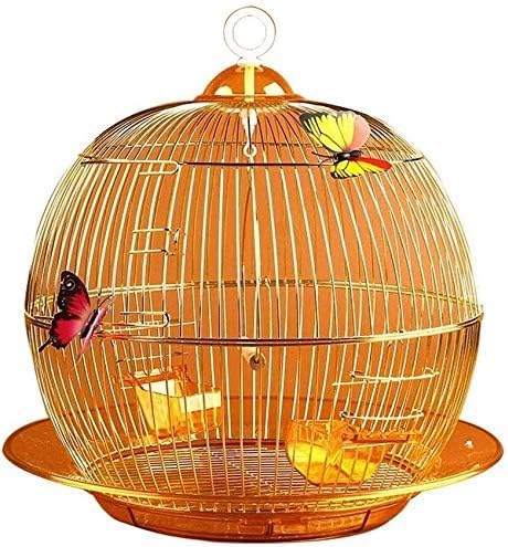 Professioneller Vogelkäfig Haustierbedarf Vogelträger Gartendekoration Vogelhäuser Europäischer Stil Goldener Aristokratischer Papageienkäfig Mode Exquisite Dekorative Ziervogelkäfig Indoor Outdoor von JKSVTF