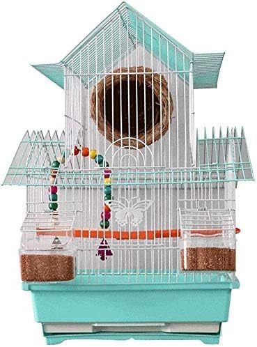 Professioneller Vogelkäfig Haustierbedarf Vogelträger Gartendekoration Vogelhäuser Vogelkäfig Tiger Papagei Taubenkäfig Villa Käfig Jungvogelkäfig Perlenkäfig Brutkäfig Tragbar Kleine Größe Vögel von JKSVTF