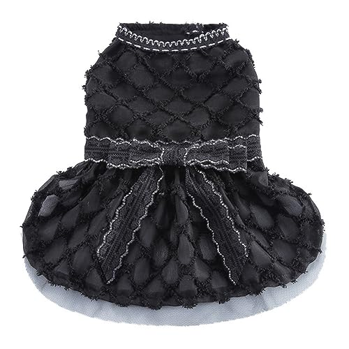 Hundekleid, kleine Hunde, Mädchen, Spitze, Tüll, Tutu, Prinzessinnenrock, Welpen-Partykleid for Weihnachten, Hochzeit, Geburtstagsfeier(A,XS) von JKUHA