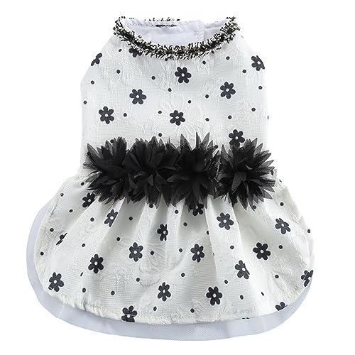 Hundekleid, kleine Hunde, Mädchen, Spitze, Tüll, Tutu, Prinzessinnenrock, Welpen-Partykleid for Weihnachten, Hochzeit, Geburtstagsfeier(C,L) von JKUHA