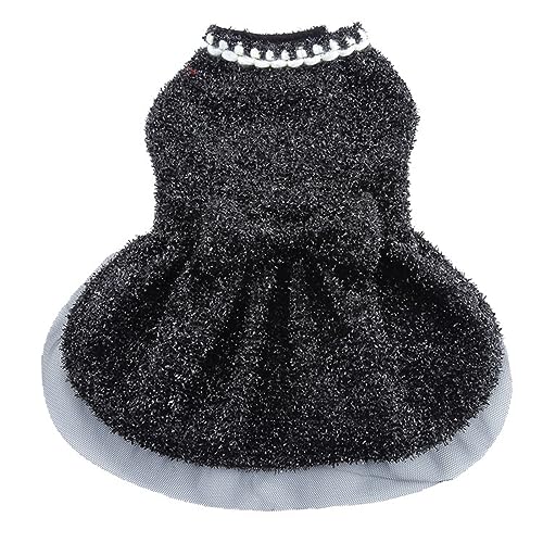 Hundekleid, kleine Hunde, Mädchen, Spitze, Tüll, Tutu, Prinzessinnenrock, Welpen-Partykleid for Weihnachten, Hochzeit, Geburtstagsfeier(D,L) von JKUHA