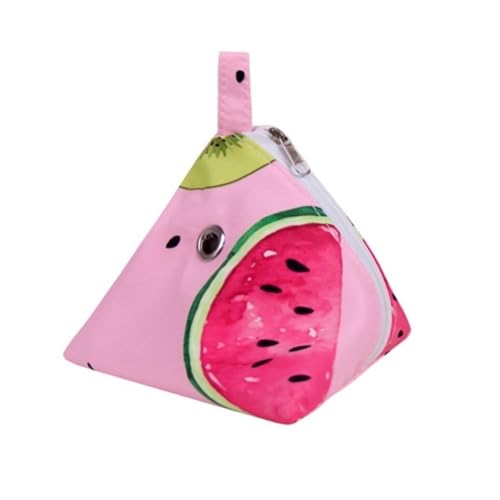 Saisonale tragbare Outdoor-Tasche, kleine Haustier-Tragetasche for Sugar Glider Fancy Ratte Meerschweinchenhamster (Farbe : Pink Watermelon) von JKUHA