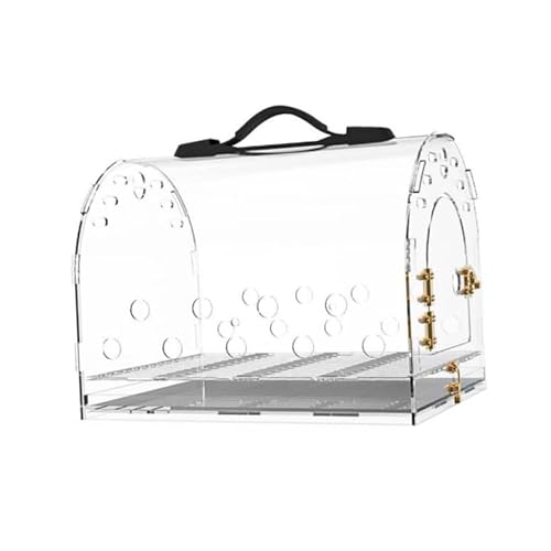Transparenter Acryl-Vogelkäfig for Mitnehmen, tragbare Haustier-Ausflugtasche for Mitnehmen for Papageien, kleine Wellensittiche, Finken, Kanarienvögel Transparenter Acryl-Vogelkäfig for Mitnehmen, tragbare Haustier-Ausflugtasche for Mitnehmen for Papageien, kleine Wellensittiche, Finken, Kanarienvögel von JKUHA