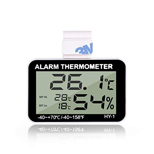 Reptile Thermometer with Alarm Function Reptile Thermometer Reptile Digital Alarm Thermometer Reptile Tank Hygrometer with... von JLENOVEG