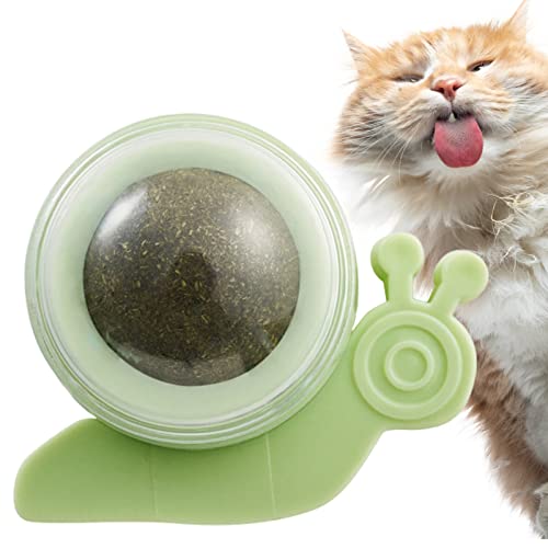 JMEDIC Katzenkugel | Katzenspielzeug zum Lecken, drehbar, Kauspielzeug für Katzen, zur Reinigung der Zähne – Kauspielzeug für Katzen im Innenbereich von JMEDIC