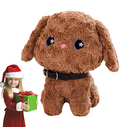 JMEDIC Plüschtier für Hunde, Teddybär, bequem, Plüsch, Braun, niedliche Puppe, stehend, Plüschspielzeug, bequemes Kissen, Spielzeug, Geschenke, Simulation, 25 cm von JMEDIC