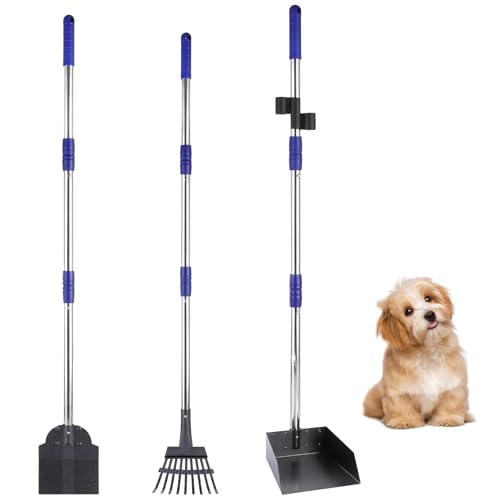 JMIATRY 3er-Set Hundekotschaufel, Hundekotsammler aus Metall, Kotschaufel Hund Hundekotschaufel Rechen und Spaten für große mittlere kleine Hunde JMIATRY 3er-Set Hundekotschaufel, Hundekotsammler aus Metall, Kotschaufel Hund Hundekotschaufel Rechen und Spaten für große mittlere kleine Hunde von JMIATRY