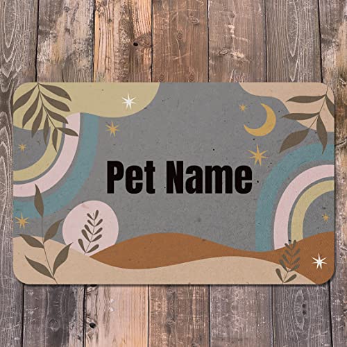 JMIPET Personalization Dog Cat Food Mat PU Material Dog Bowl Mat Custom Name Dog Mat for Food Water Pet Food Mat Waterproof Oil-Proof and Non-Slip Bottom (B3) von JMIPET