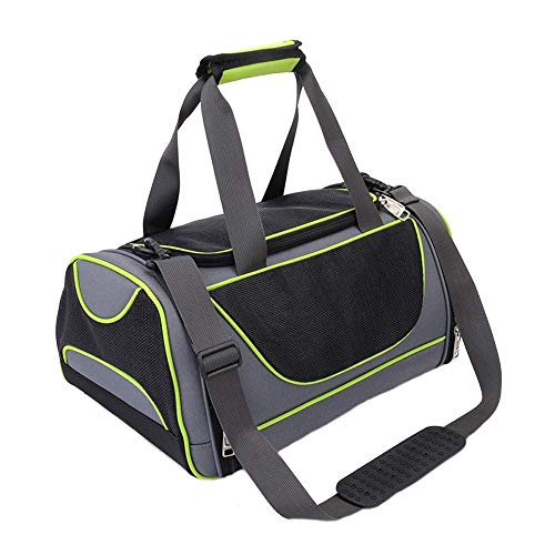 JMOZHCD Haustierkapsel-Reisetasche, geeignet für Katzen und Welpen, tragbare Haustiertasche, Handtasche, atmungsaktive Kapsel, geeignet zum Mitnehmen in die Tierklinik (Green Medium) von JMOZHCD