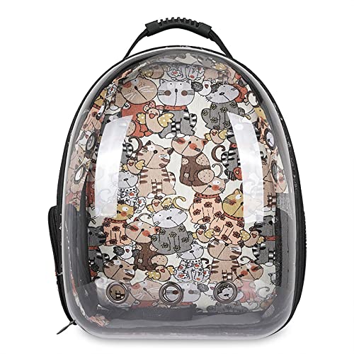 JMOZHCD Haustiertasche, Raumkapsel, Katzenrucksack, transparentes Hartschalen-Pod-Kissen, verstellbare Schultergurte, geeignet zum Wandern (B) von JMOZHCD