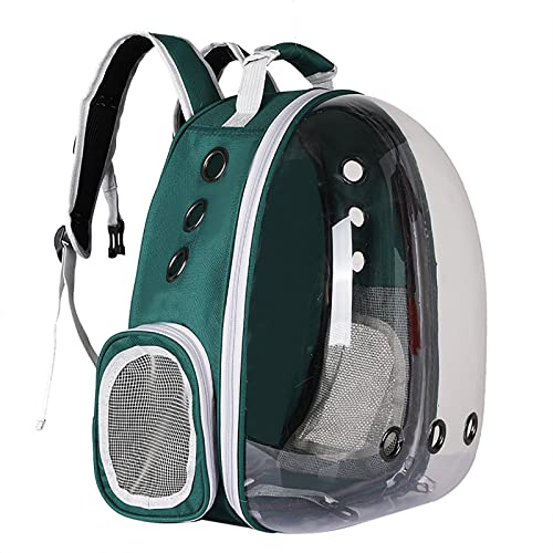 JMOZHCD Haustiertasche, Raumkapsel, Katzenrucksack, transparentes Hartschalen-Pod-Kissen, verstellbare Schultergurte, geeignet zum Wandern (L) von JMOZHCD