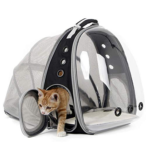 JMOZHCD Haustiertasche, erweiterbare Katzentasche, Rucksack, Raumkapsel, transparente Haustiertasche für Haustier-Wanderrucksack JMOZHCD Haustiertasche, erweiterbare Katzentasche, Rucksack, Raumkapsel, transparente Haustiertasche für Haustier-Wanderrucksack von JMOZHCD