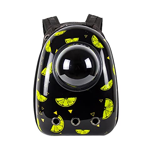 JMOZHCD Katzenrucksack, Haustiertasche, Platzkapsel zum Wandern, Hartschalenkapsel vorne, abnehmbares Polster, verstellbare Schultergurte (G) von JMOZHCD
