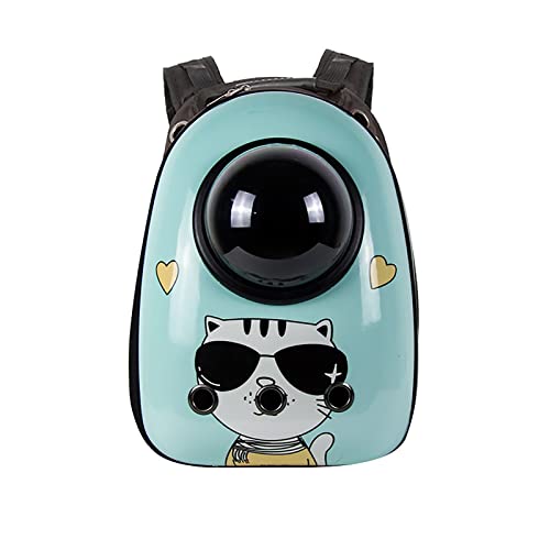 JMOZHCD Katzenrucksack, Haustiertasche, Platzkapsel zum Wandern, Hartschalenkapsel vorne, abnehmbares Polster, verstellbare Schultergurte (L) von JMOZHCD