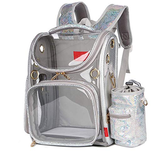 JMOZHCD Pet Space Capsule, Faltbare Transporttasche für Katzen, Haustier-Tragetasche, transparent, außen, tragbar, Haustier-Rucksack, Tragetasche () von JMOZHCD