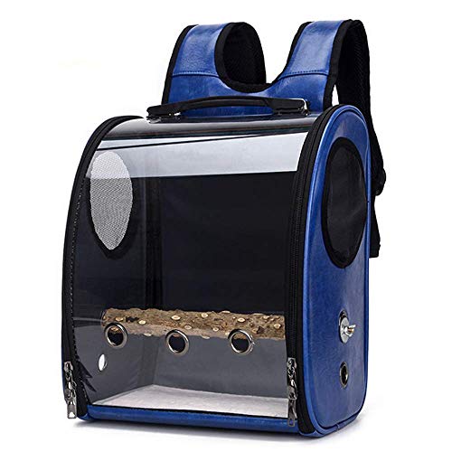 JMOZHCD Pet Space Capsule Haustier-Katzenträger-Fronttasche, Haustier-Papageienträger-Vogel-Reisetasche, Raumkapsel, transparenter Rucksack, atmungsaktiv () von JMOZHCD