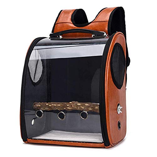 JMOZHCD Pet Space Capsule Haustier-Katzenträger-Fronttasche, Haustier-Papageienträger-Vogel-Reisetasche, Raumkapsel, transparenter Rucksack, atmungsaktiv () von JMOZHCD