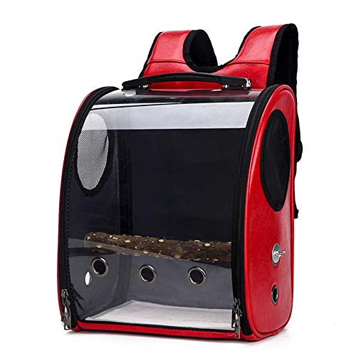 JMOZHCD Pet Space Capsule Haustier-Katzenträger-Fronttasche, Haustier-Papageienträger-Vogel-Reisetasche, Raumkapsel, transparenter Rucksack, atmungsaktiv () von JMOZHCD