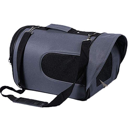 JMOZHCD Pet Space Capsule Haustiertasche, tragbar, faltbar, Handtasche, Netzgewebe, atmungsaktiv, geeignet für Hunde und Katzen, Reisen, tragbar, geeignet für den Außenbereich (Gray Medium) von JMOZHCD