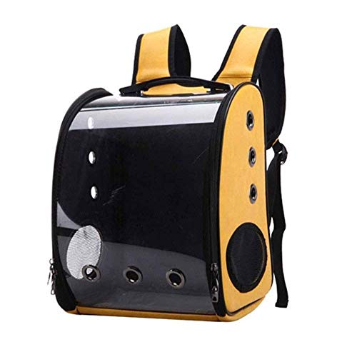 JMOZHCD Pet Space Capsule Pet Carrier Hund Katze Welpe Kaninchen, Hunderucksack Haustier Handtasche Space Capsule Transparenter tragbarer Katzenrucksack () von JMOZHCD