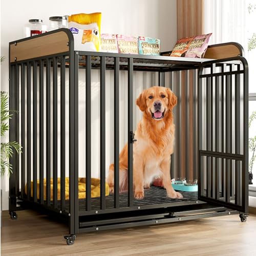 Robuster Hundekäfig-End-Beistelltisch, Dekoration, Haustierhaus, Hundekäfig-Beistelltisch, Innen-Hundebox, Hundehütte, Haustierbox-Möbel von JMOZHCD