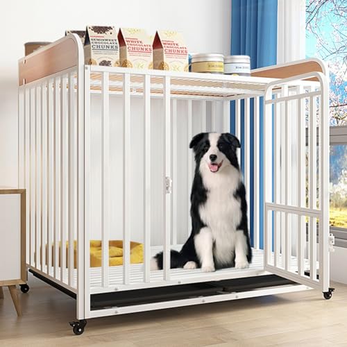 Robuster Hundekäfig-End-Beistelltisch, Dekoration, Haustierhaus, Hundekäfig-Beistelltisch, Innen-Hundebox, Moderne Hundehütte, Haustierbox-Möbel von JMOZHCD