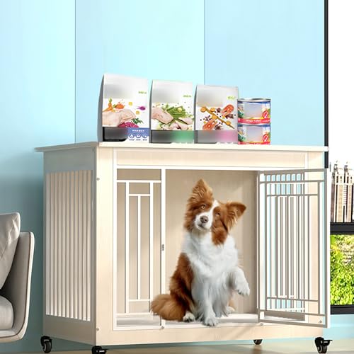 Schweres Hundehaus im Familienstil, Fernsehsender, Hundehauskäfig im Innenmöbelstil, Familienhundehauskäfig von JMOZHCD