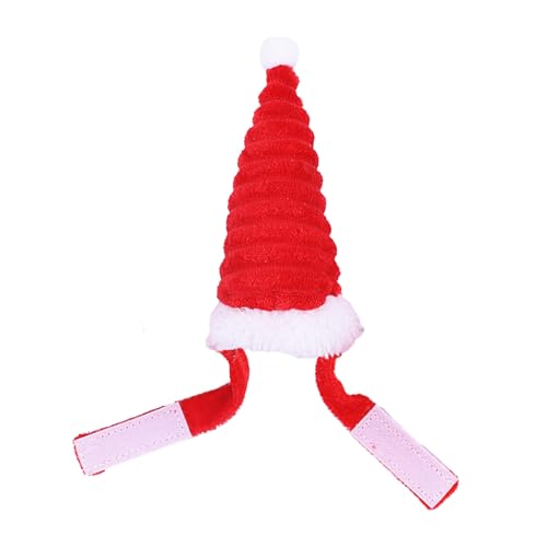 JNAWA Weihnachtsmütze für kleine Haustiere, Weihnachts-Kopfbedeckung, roter Plüsch, Weihnachtsmann-Mütze für Hamster, Kaninchen, Meerschweinchen JNAWA Weihnachtsmütze für kleine Haustiere, Weihnachts-Kopfbedeckung, roter Plüsch, Weihnachtsmann-Mütze für Hamster, Kaninchen, Meerschweinchen von JNAWA