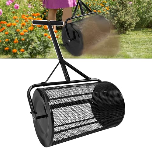 JNGLGO 80L Kompoststreuer Metall Torfstreuer mit T-Griff und Mesh-Korb Gartenstreuer für Dünger & Setzlinge Rückenschonend Samenstreuer, Ø40 x 65 cm JNGLGO 80L Kompoststreuer Metall Torfstreuer mit T-Griff und Mesh-Korb Gartenstreuer für Dünger & Setzlinge Rückenschonend Samenstreuer, Ø40 x 65 cm von JNGLGO